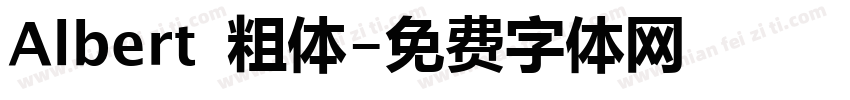 Albert 粗体字体转换